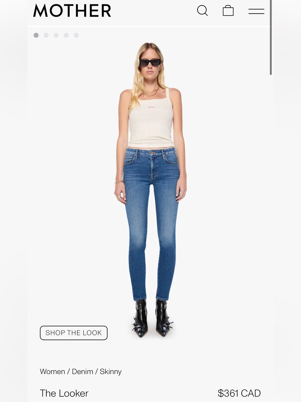 361$ MOTHER, the Looker jeans!